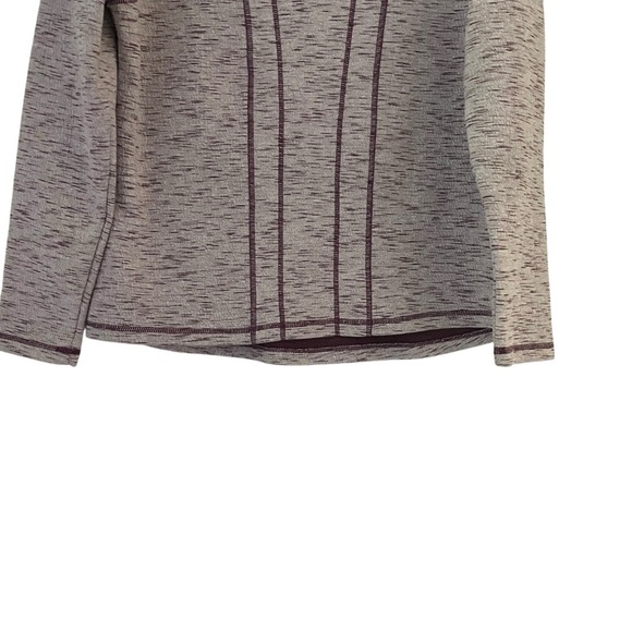 Dover Saddlery Bethany Heathered Purple Pullover Snap Neck - Picture 4 of 13